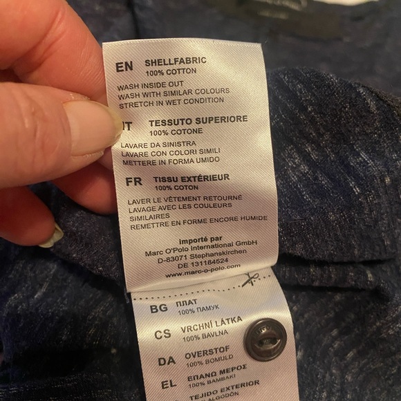 Marc O’Polo Henley Jersey Shirt Men’s Size XL Long Sleeve 100% Cotton Dark Gray - Picture 9 of 14